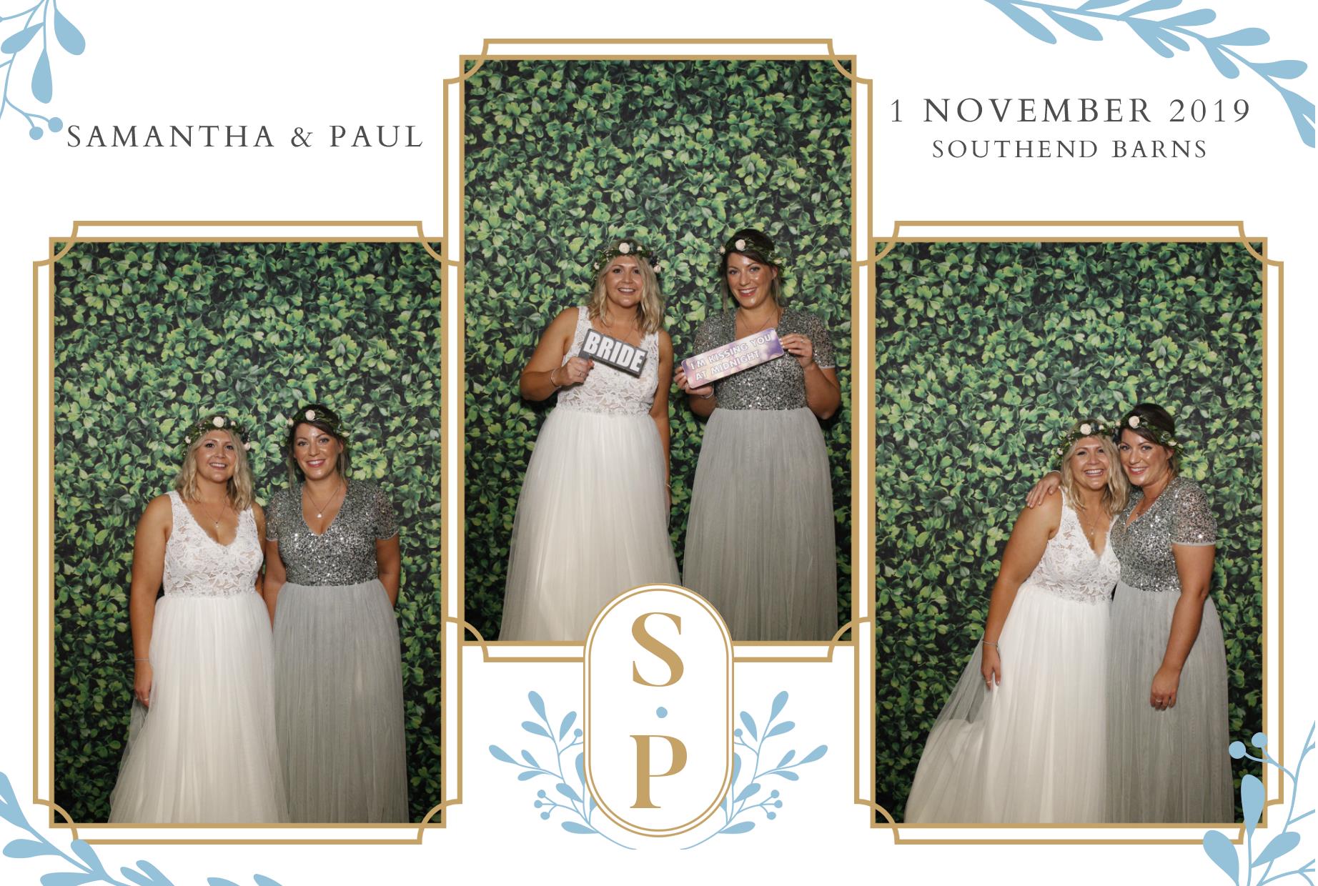 Paul and Samantha's Wedding | View more photos from the event at gallery.myphotoboothexperience.co.uk/u/MyPhotoBoothExperienceLtd/Paul-and-Samanthas-Wedding
